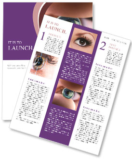 Macro Shot Of Small Gel Marble Reflecting Woman's Eye Newsletter Template