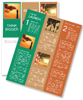 Using Contrast And Warm-Toning To Convey The Concept Of Global Warming. Newsletter Template