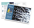 Datacenter Network Cables: An Impressive Display Of Connectivity Postcard Template