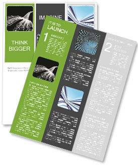 Optical Wire Transmission Of Binary Code Data Newsletter Template