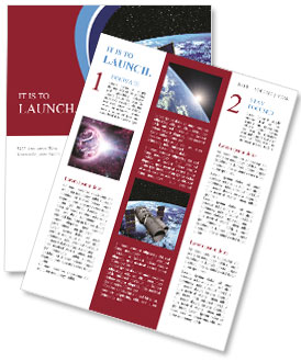 Orbiting Space Telescope: Exploring The Cosmos Newsletter Template
