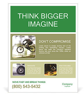 Exploring The Great Outdoors: Mountain Biking Adventures Poster Template