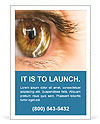 Stunning Close-Up Photography Of A Brown Eye In Macro Detail Ad Template
