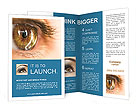 Stunning Close-Up Photography Of A Brown Eye In Macro Detail Brochure Template