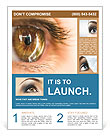 Stunning Close-Up Photography Of A Brown Eye In Macro Detail Flyer Template