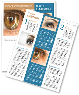 Stunning Close-Up Photography Of A Brown Eye In Macro Detail Newsletter Template