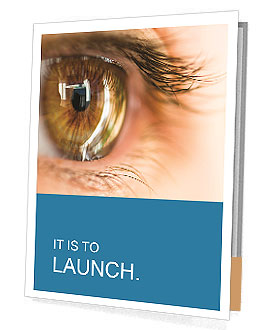 Stunning Close-Up Photography Of A Brown Eye In Macro Detail Presentation Folder