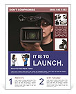 Top Digital Video Cameras For High-Quality Recording And Filming Flyer Template