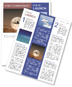 Airplane On The Moon: Unconventional Travel At Its Finest Newsletter Template