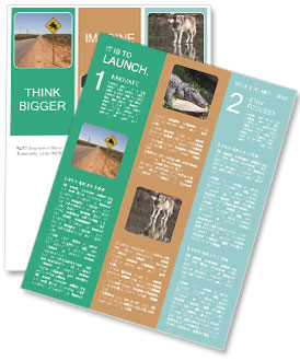 Western Australia Road Sign Featuring Bandicoot Warning And Windmills Newsletter Template