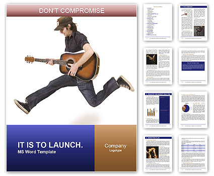 Guitarist With A Passionate Spirit Takes A Leap Word Template