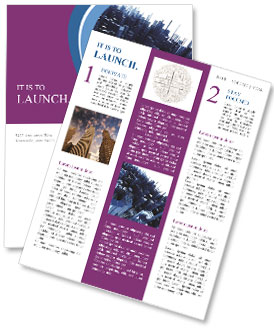 Blue Plastic Blocks Abstract Background - High-Quality 3D Render Isolated On White Newsletter Template