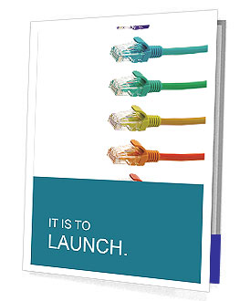 Colorful Lan Cable: Enhancing Networking Solutions Presentation Folder