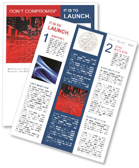 Red Matrix Background In Square Shape Newsletter Template