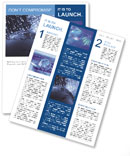 Bright Fiber Optic Background With Numerous Light Spots Newsletter Template