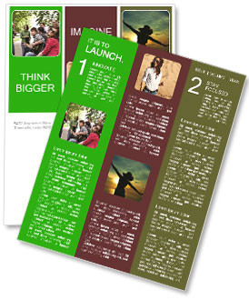 Live Music Performance By A Group Of People In A City Park Newsletter Template