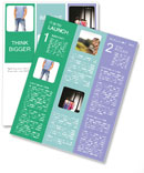 A man in a blue shirt is standing with his hands in his pockets Newsletter Template