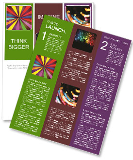 Vibrant Spectrum Of Rays: Exploring The Beauty Of Color. Newsletter Template