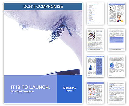 Microscope Observation By A Boy Word Template