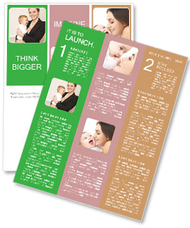 A Mother Embracing Her Infant Child Newsletter Template