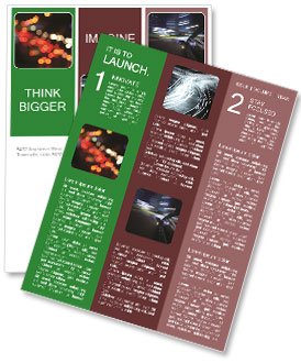 Big City Nighttime Traffic Signals Newsletter Template