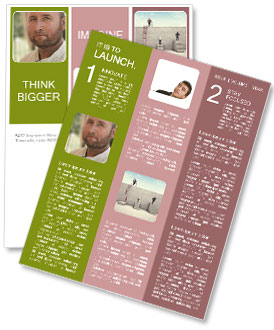 Bearded Man With A Slight Grin. Newsletter Template