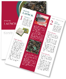 Recycling Circuit Boards: A Heap Of Electronics Waste Newsletter Template