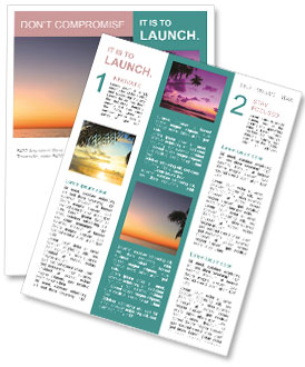 Stunning Sanibel Island Florida Sunset - A Breathtaking View Newsletter Template