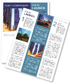 Experience The Stunning Night View Of Willis Tower And Modern City With Busy Freeway Traffic Newsletter Template