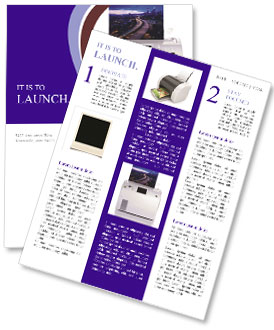 White Background Photo Printer Featuring Personal Photos Newsletter Template