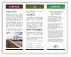 On-Road Freight Trucking: A Common Sight Brochure Template