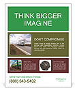On-Road Freight Trucking: A Common Sight Poster Template