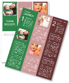 Mixed-Race Baby And Mother Enjoying A Laugh Together Newsletter Template