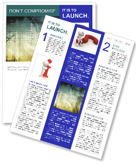 Concept Art For Online Customer Support And Uptime Assistance Newsletter Template