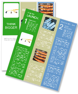 White Background Showcasing Fiber Optic Connectors Newsletter Template