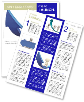 Isolated 3D Figure Walking On A Curved Arrow Against White Background Newsletter Template