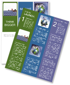 Combining Solar Panels And Satellite Dish On The Roof Newsletter Template