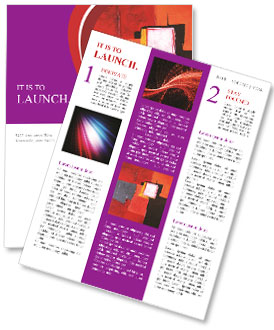 Contemporary Original Painting: Modern Abstract Art With Unique Background Newsletter Template