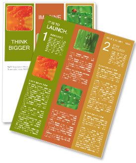 Fresh Dew Drops On Grass In The Morning - A Natural Beauty Newsletter Template