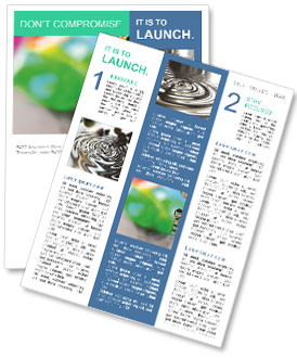 Colorful Abstract Water Drop Creations Captured Through Macro Photography. Newsletter Template