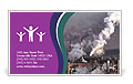 Smoke Stacks In An Industrial Plant Located In An Industrial Area Business Card Template