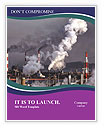 Smoke Stacks In An Industrial Plant Located In An Industrial Area Word Template