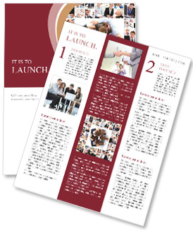 Business Teams Collaborating With Technology And Partnership: A Collage Of Concepts Newsletter Template