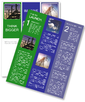 Silhouetted Electrical Grid: A Stunning View Newsletter Template