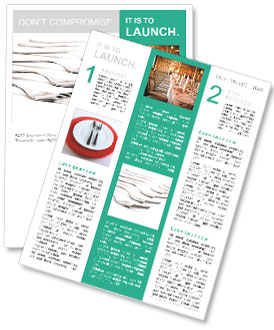 Isolated White Kitchen Forks: A Perfect Addition To Your Culinary Collection Newsletter Template