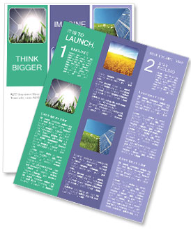 Solar Panel On A Green Grass Field With Sunlight In The Background Newsletter Template