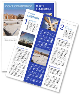 Construction Of A Strong And Reliable Home Foundation Newsletter Template