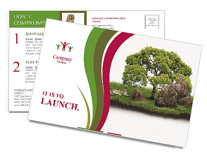 Peace Of Nature Postcard Template