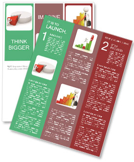 Red Chart Part Newsletter Template