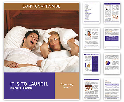Man Snoring Word Template